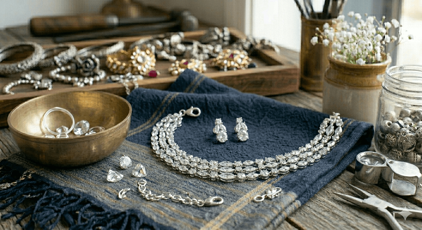 Silver Temple Necklace